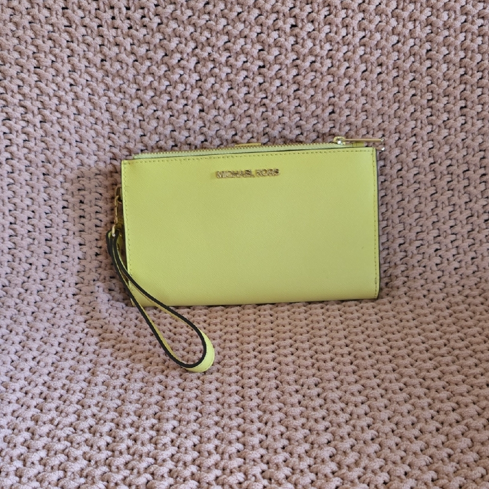 Michael Kors Yellow Wristlet